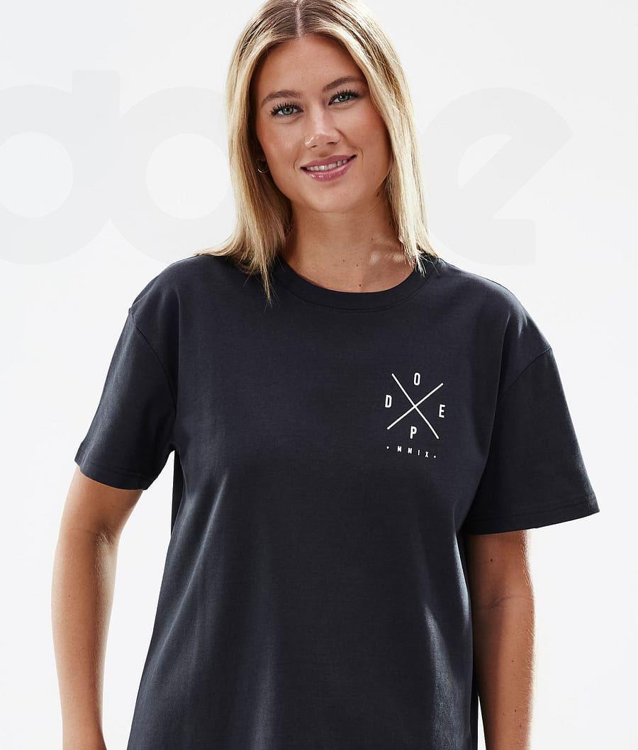 Dope Standard W 2X-Up T-shirts Damen Schwarz | CH1297MA