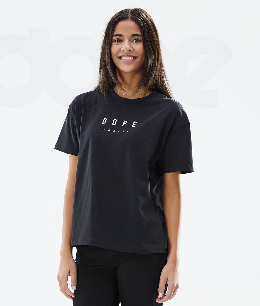 Dope Standard W Peak T-shirts Damen Schwarz | CH1295BC