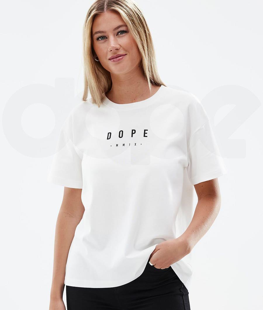 Dope Standard W Peak T-shirts Damen Weiß | CH1294VD