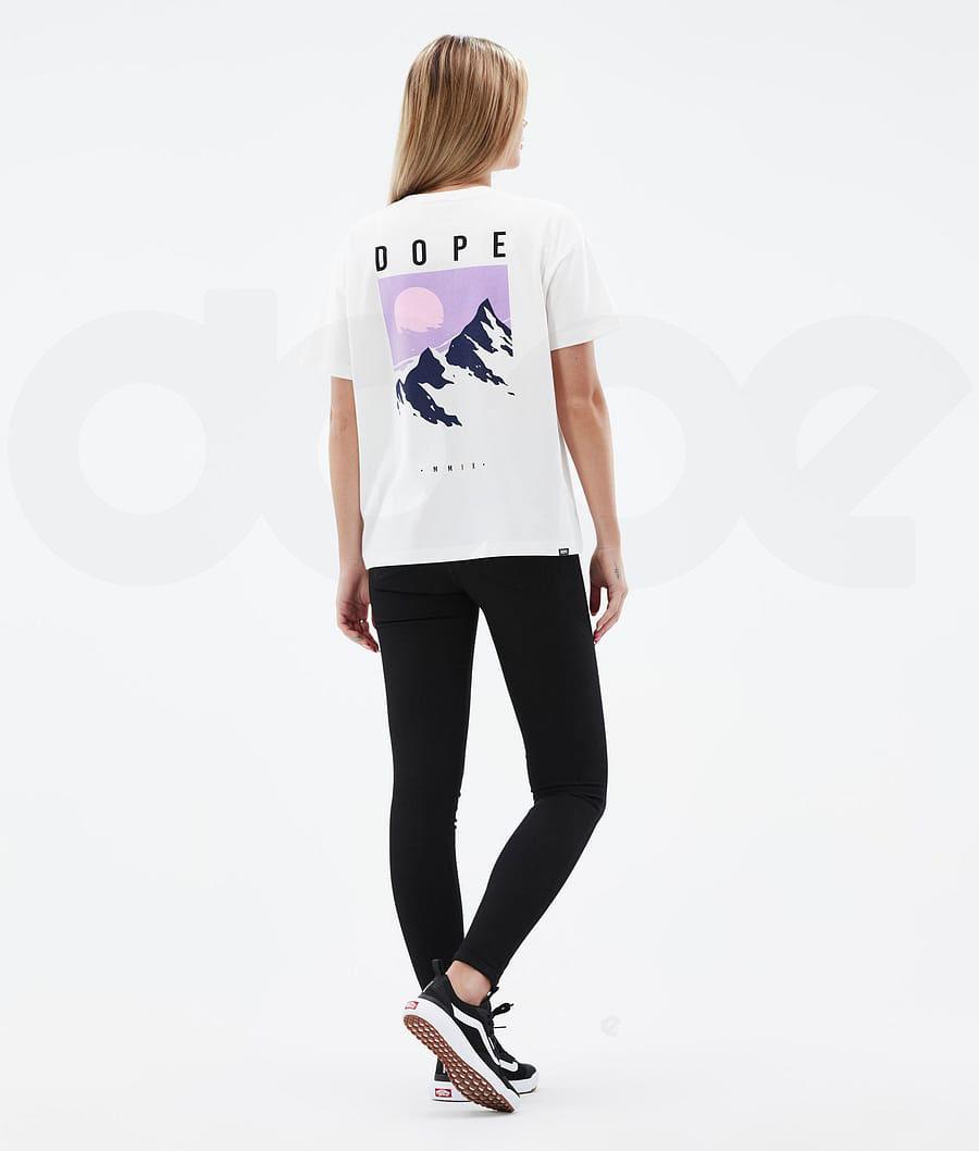 Dope Standard W Peak T-shirts Damen Weiß | CH1294VD