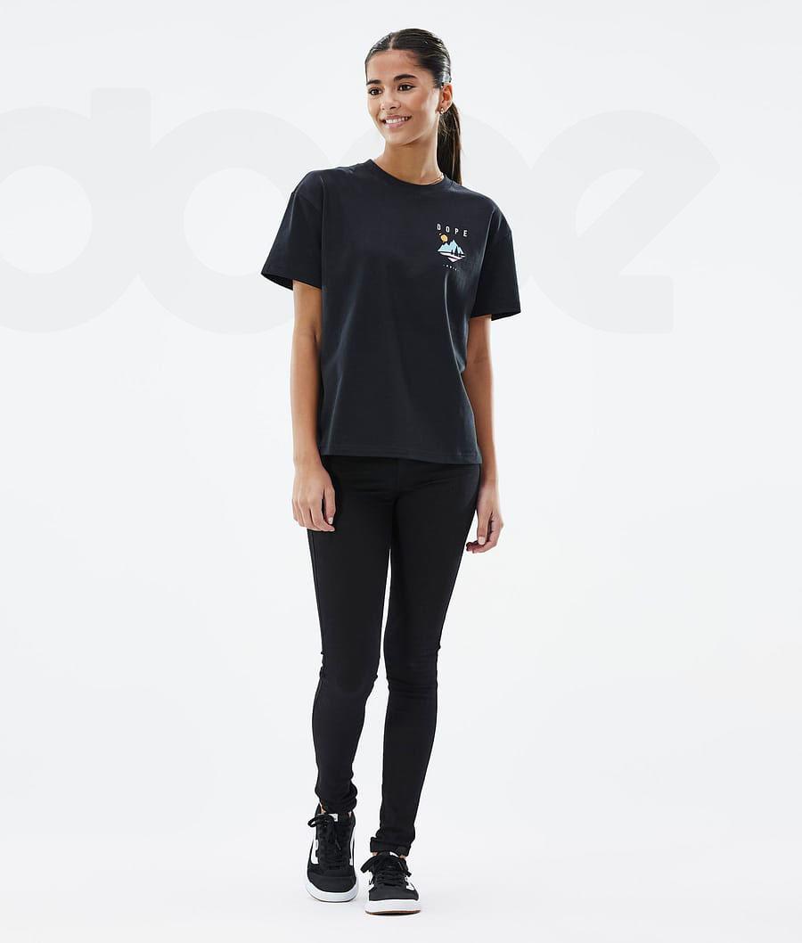 Dope Standard W Pine T-shirts Damen Schwarz | CH1292XF