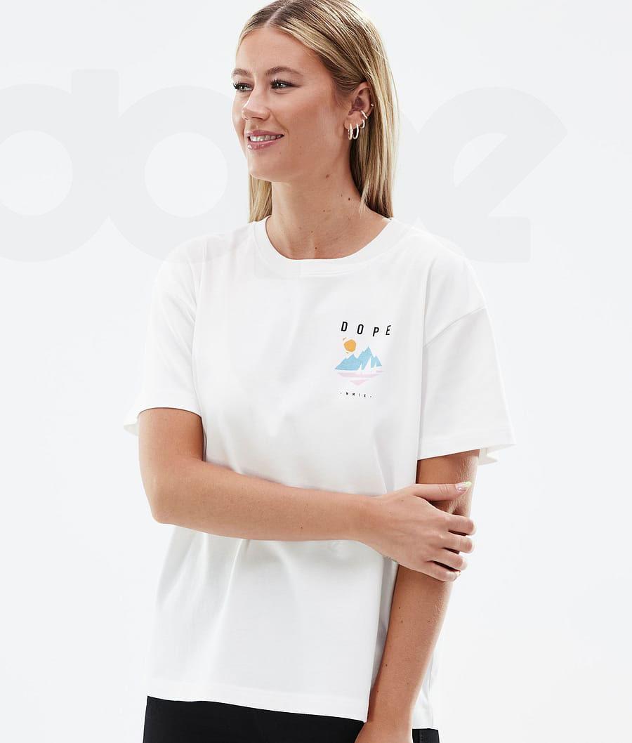 Dope Standard W Pine T-shirts Damen Weiß | CH1293CE