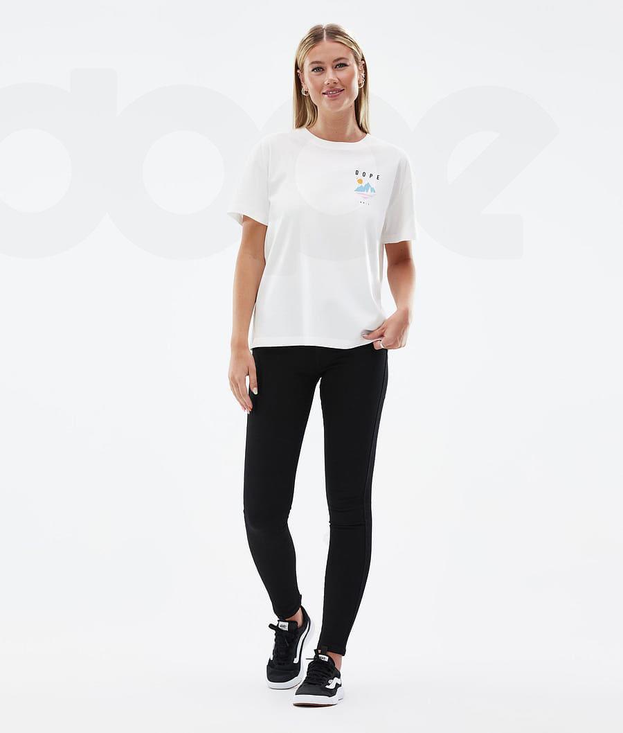 Dope Standard W Pine T-shirts Damen Weiß | CH1293CE