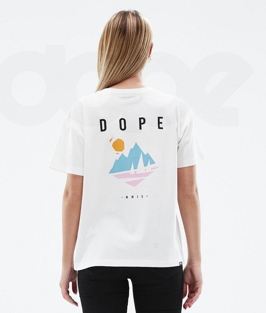 Dope Standard W Pine T-shirts Damen Weiß | CH1293CE