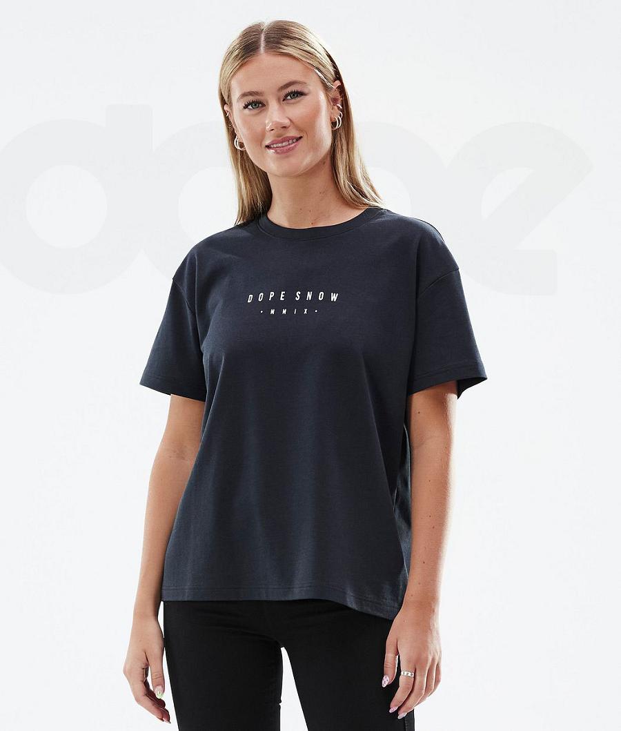 Dope Standard W Range T-shirts Damen Schwarz | CH1291ZG