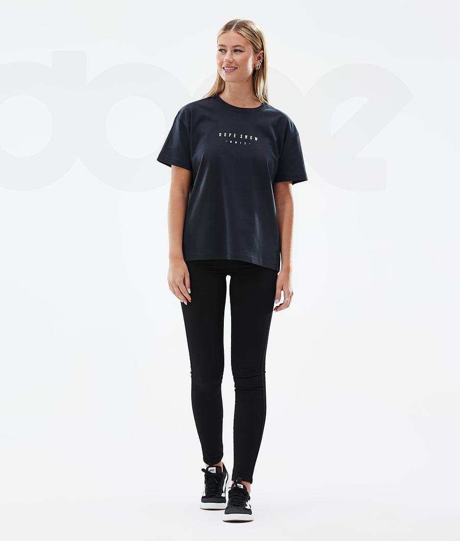 Dope Standard W Range T-shirts Damen Schwarz | CH1291ZG