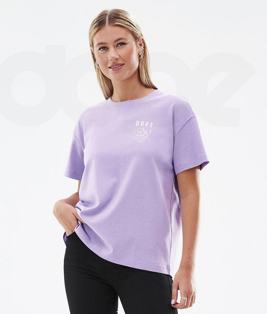 Dope Standard W Summit T-shirts Damen Lila | CH1288JJ