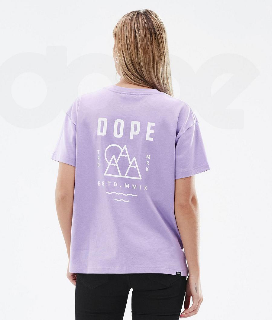 Dope Standard W Summit T-shirts Damen Lila | CH1288JJ