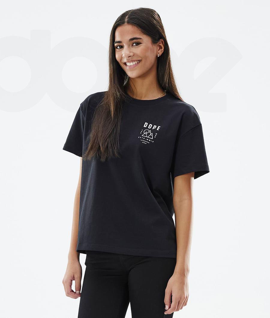 Dope Standard W Summit T-shirts Damen Schwarz | CH1287HK