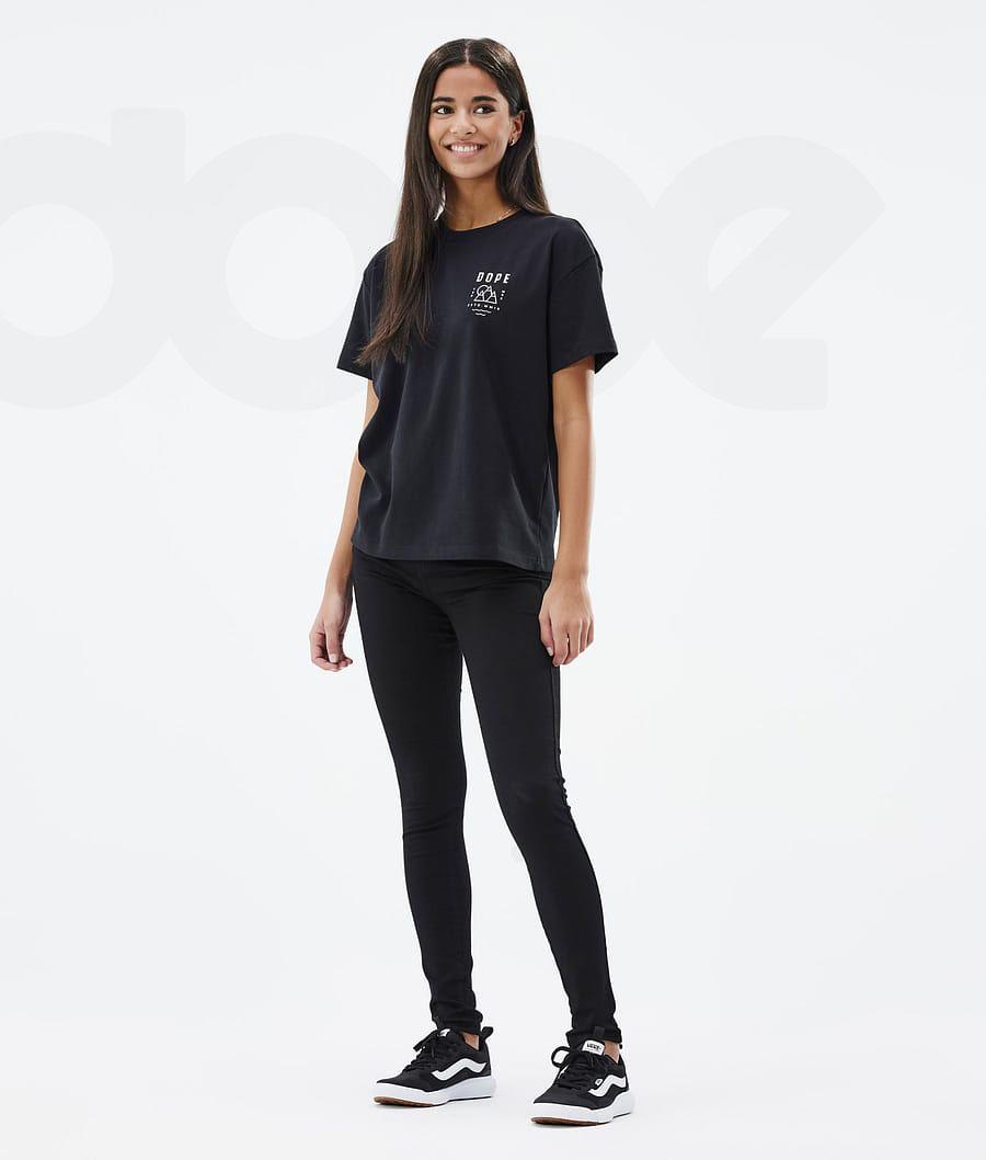 Dope Standard W Summit T-shirts Damen Schwarz | CH1287HK