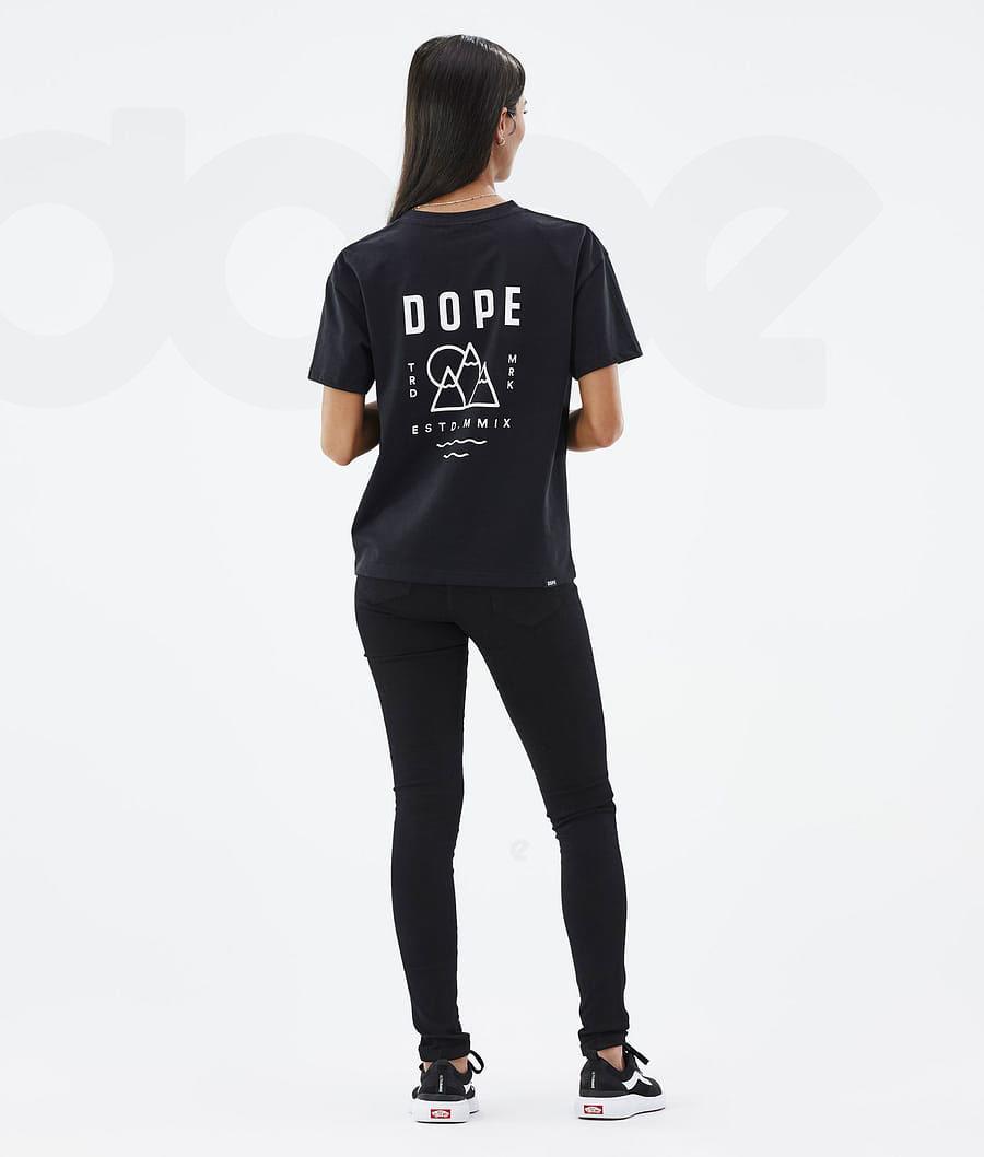 Dope Standard W Summit T-shirts Damen Schwarz | CH1287HK