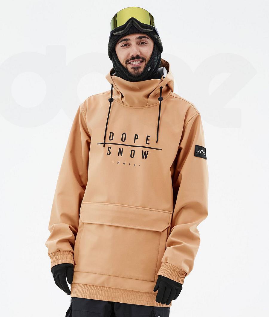 Dope Wylie DS Snowboardjacken Herren Khaki Gelb | CH2249HK