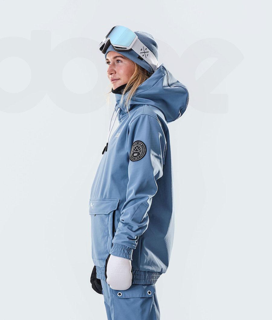 Dope Wylie W 10k Capital Skijacken Damen Blau Grau | CH1394LH