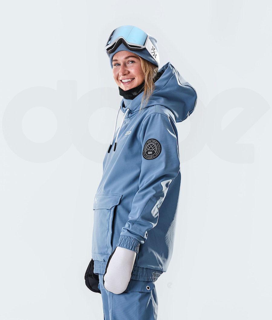 Dope Wylie W 10k Capital Snowboardjacken Damen Blau Grau | CH1563YU