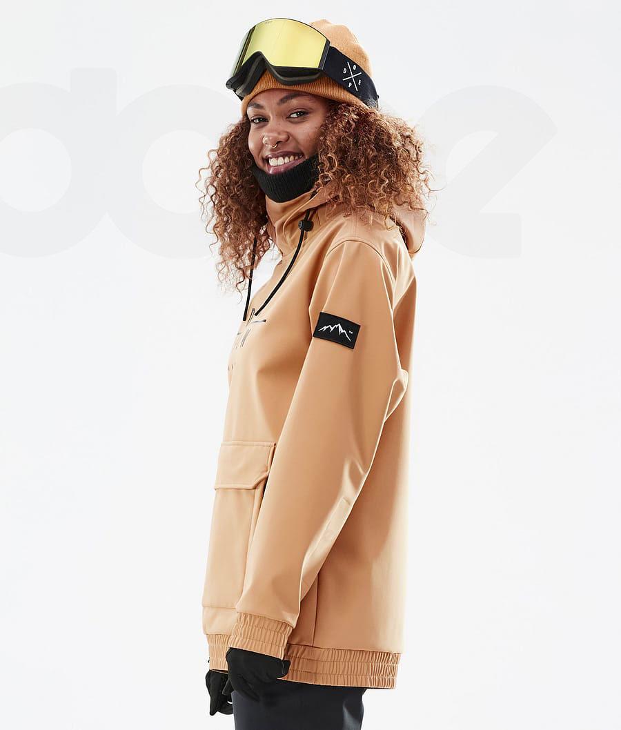 Dope Wylie W DS Skijacken Damen Khaki Gelb | CH1385PQ