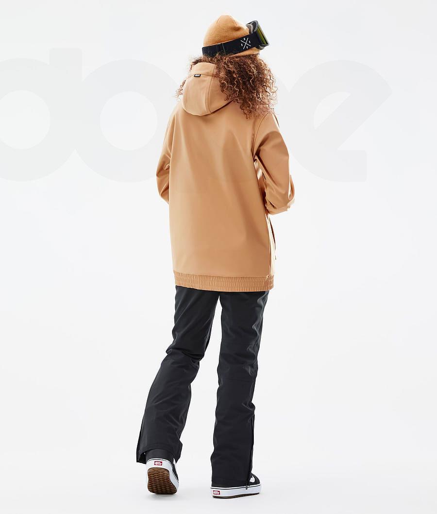 Dope Wylie W DS Snowboardjacken Damen Khaki Gelb | CH1553CE