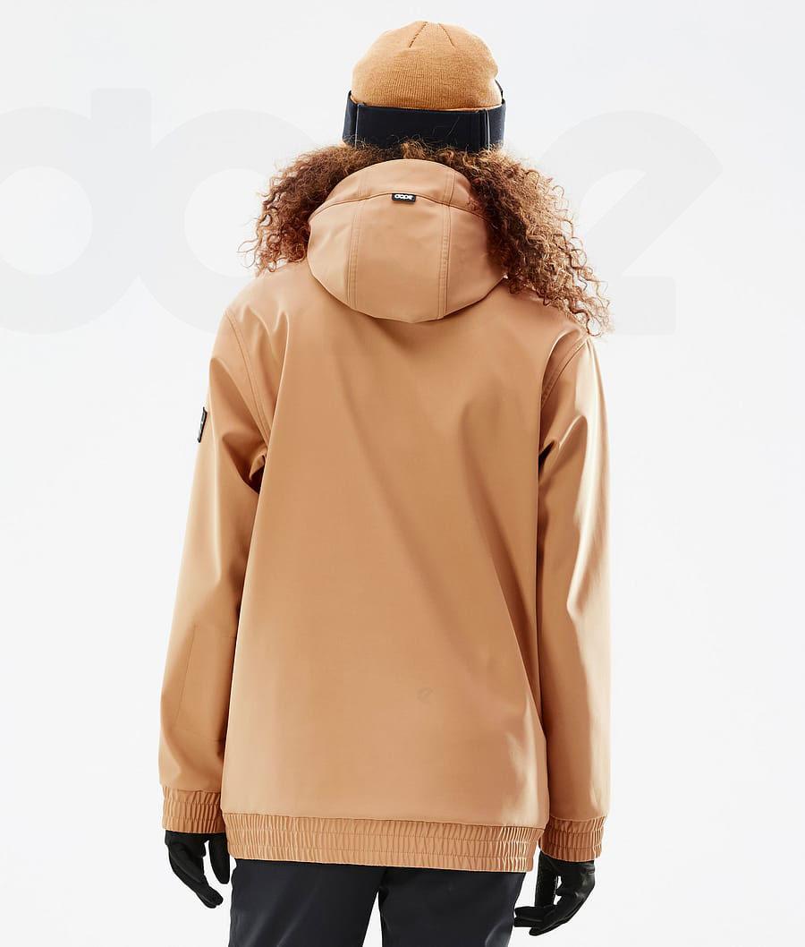 Dope Wylie W DS Snowboardjacken Damen Khaki Gelb | CH1553CE