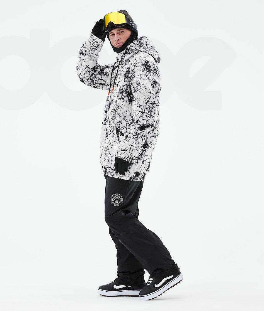 Dope Yeti 2021 Capital Snowboardjacken Herren Weiß Schwarz | CH2235WY