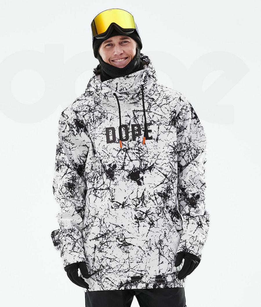 Dope Yeti 2021 Capital Snowboardjacken Herren Weiß Schwarz | CH2235WY