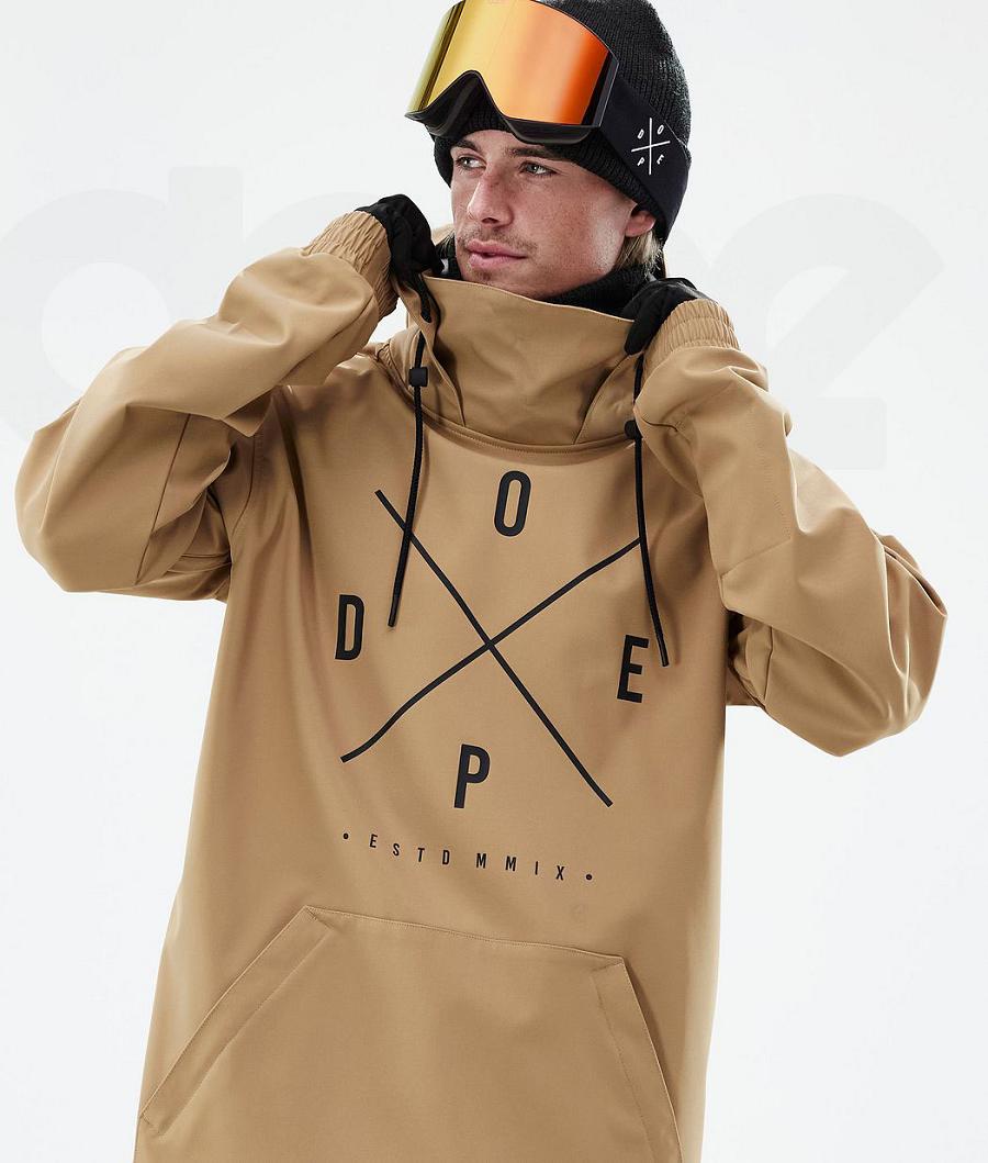 Dope Yeti 2X-Up Snowboardjacken Herren Gold | CH2224JJ