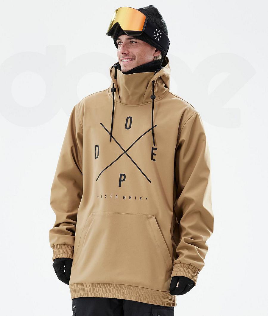 Dope Yeti 2X-Up Snowboardjacken Herren Gold | CH2224JJ