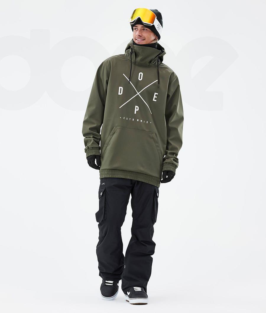 Dope Yeti 2X-Up Snowboardjacken Herren Olivgrün Grün | CH2225KI