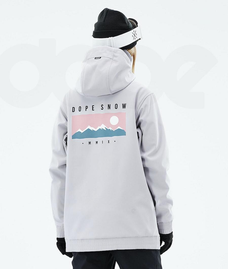 Dope Yeti W 2021 Range Snowboardjacken Damen Silber | CH1540OR