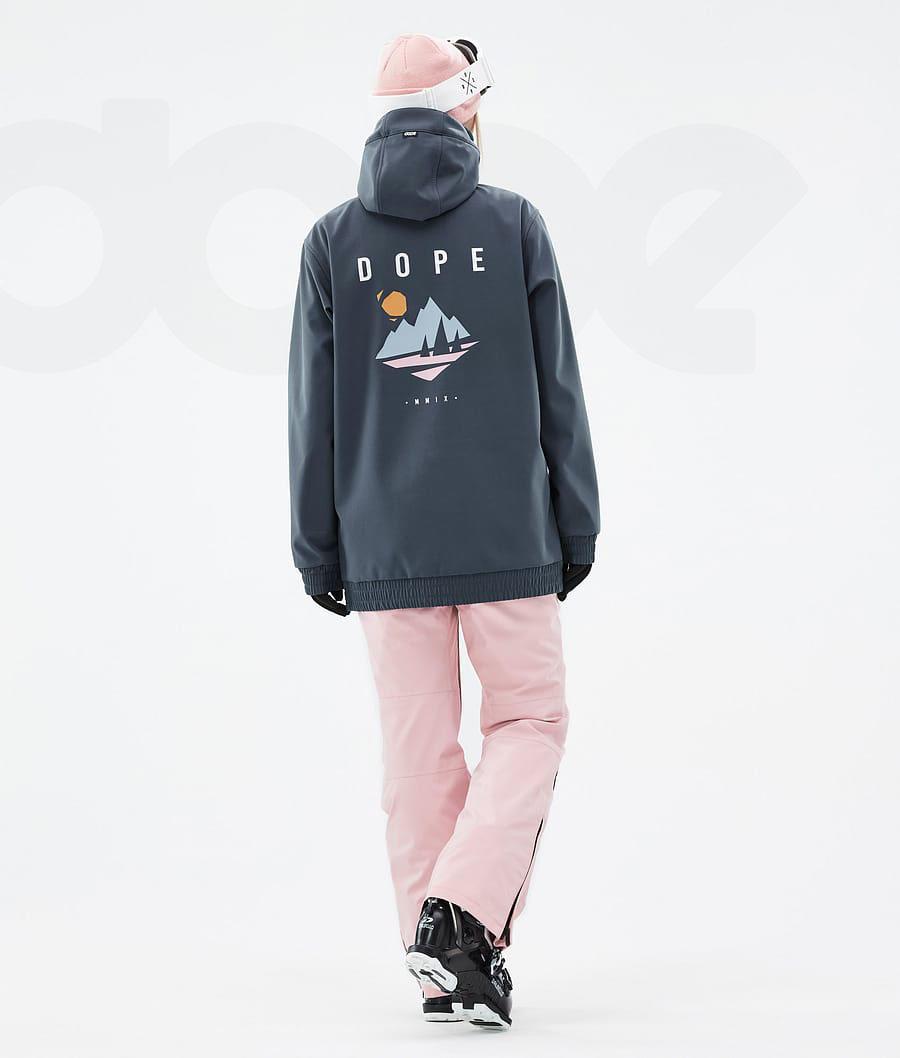 Dope Yeti W Pine Skijacken Damen Tiefesgrün Blau | CH1357IS